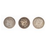 Coin (3) Morgan Silver Dollars 1901-O & 1900-O