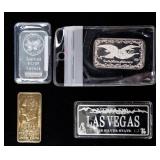 Coin 4 Flat Bars Assorted .999 and More