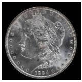 Coin 1884-O Morgan Silver Dollar Brilliant Unc.