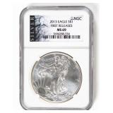 Coin 2013  American Silver Eagle NGC  MS69