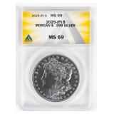 Coin 2025-P Morgan Silver Dollar ANACS MS69