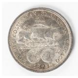 Coin 1893 Columbus Worlds Fair Half Dollar BU