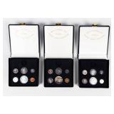 Coin (3) Canadian 1967 Wildlife Mint Sets Silver