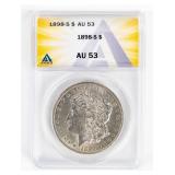 Coin 1898-S Morgan Silver Dollar ANACS  AU53