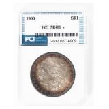 Coin 1900  Morgan Silver Dollar PCI MS65+