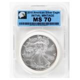 Coin 2004 American Silver Eagle Certified MS70