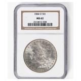 Coin 1884-O  Morgan Silver Dollar NGC MS62