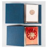 Coin (2) Sets Bronze Christmas Medals in Binders
