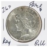 Coin 1926-D Peace Silver Dollar Brilliant Unc.