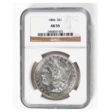 Coin 1884  Morgan Silver Dollar NGC AU55