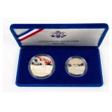 Coin 1986 Liberty Coin Set Dollar & Half in Box