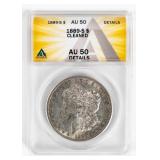 Coin 1889-S Morgan Silver Dollar ANACS AU50*