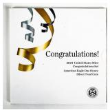 Coin 2024  Congratulations Silver American Eagle