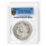 Coin 1880-O Micro  Morgan Silver Dollar PCGS AU*