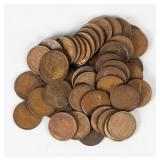 Coin (50) 1909-VDB Lincoln Cents VG-Fine
