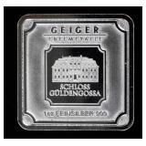 Coin 1 Troy Ounce .999 Fine Silver Geiger Bar