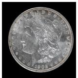 Coin 1902  Morgan Silver Dollar Almost Unc.