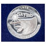 Coin 1973 Skylab .999 Fine Silver Medal 1.12 Toz