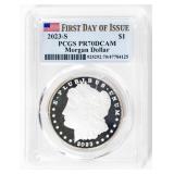 Coin 2023-S Morgan Silver Dollar PCGS PR70