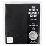 Coin Great Events of 1972 999 Silver 16.8 T oz