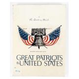 Coin Great Patriots of The U.S .925 Silver 34+ Ozt