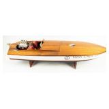 Vintage Miss England 1928 Hydroplane Speedboat