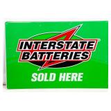 Vintage Interstate Batteries One Sided Sign