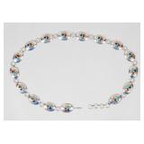 Jewelry Sterling Silver Colorful Concho Belt