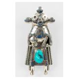 Jewelry Sterling Silver Kachina T Henderson Bolo