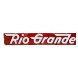 Vintage Denver & Rio Grande Western Railroad Sign