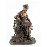Art Flora Female Figure Bronze Sculpture