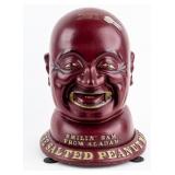 Vintage Smilin Sam From Alabam 1¢ Peanut Dispenser