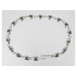Jewelry Sterling Silver Malachite Concho Belt