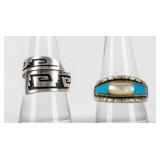 Jewelry 2 Sterling Silver Southwestern-Style Rings