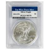 Coin 2013-W  American Silver Eagle PCGS MS70