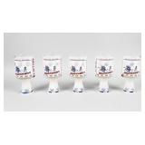 Lot of 5 Vintage Apollo 11 Shot Glass Tumblers