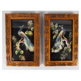Art 2 Vintage Mexican Feathercraft Wall Art Pieces