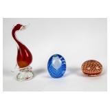 3 Italian Glass Novelties