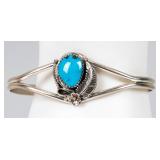 Jewelry Sterling Silver Turquoise Cuff Bracelet