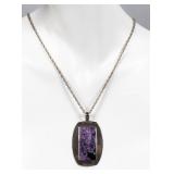 Jewelry Sterling Silver Charoite Necklace