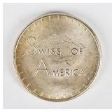 Coin 1 Troy Oz .999 Fine Silver Swiss of America