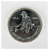 Coin 1 Troy Ounce .999 Silver Prospector Round
