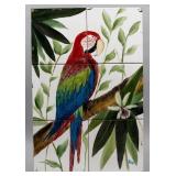 Macaw Mexican Ceramic Tile Painting