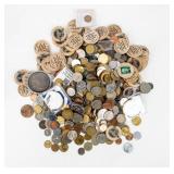 Coin 4.5+ Pounds of World Coins And Tokens