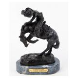 Art Frederic Remington Rattlesnake Bronze Statue