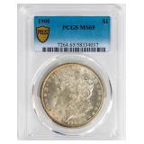 Coin 1900 Morgan Silver Dollar PCGS MS65