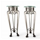 2 Vintage Pedestal Tables/Plant Stands