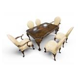 Vintage Dining Room Table & 6 Chairs