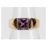 Jewelry 14kt Yellow Gold Amethyst Ring