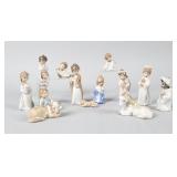 Lladro Nativity Scene Ornament Figures